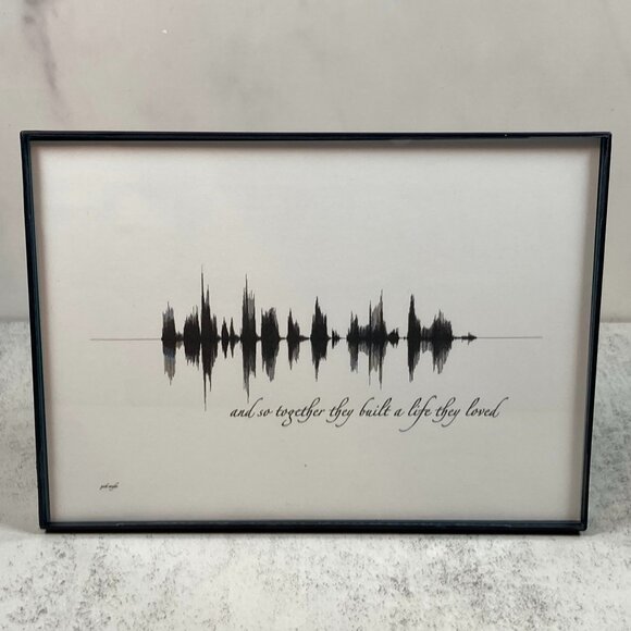 And So Together They Built A Life They Loved Soundwave Wall Art - Premade - Picture 1 of 4